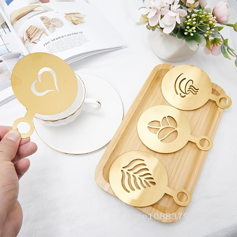 [ZYAS]【xxx】4Pcs/Set Stainless  - Coffee Stencil Art 리뷰 및 가격