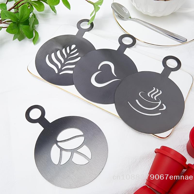 [ZYAS]【xxx】4Pcs/Set Stainless  - Coffee Stencil Art 리뷰 및 가격