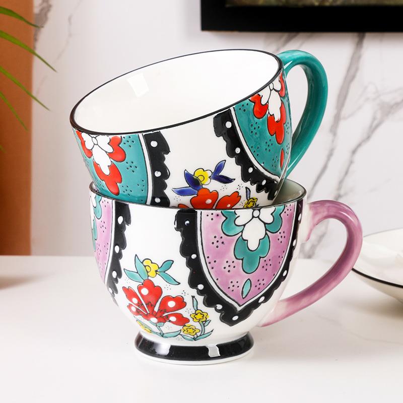 Ceramic Coffee Cup Women's Ear - Draw Coffee And Tea 리뷰 및 가격