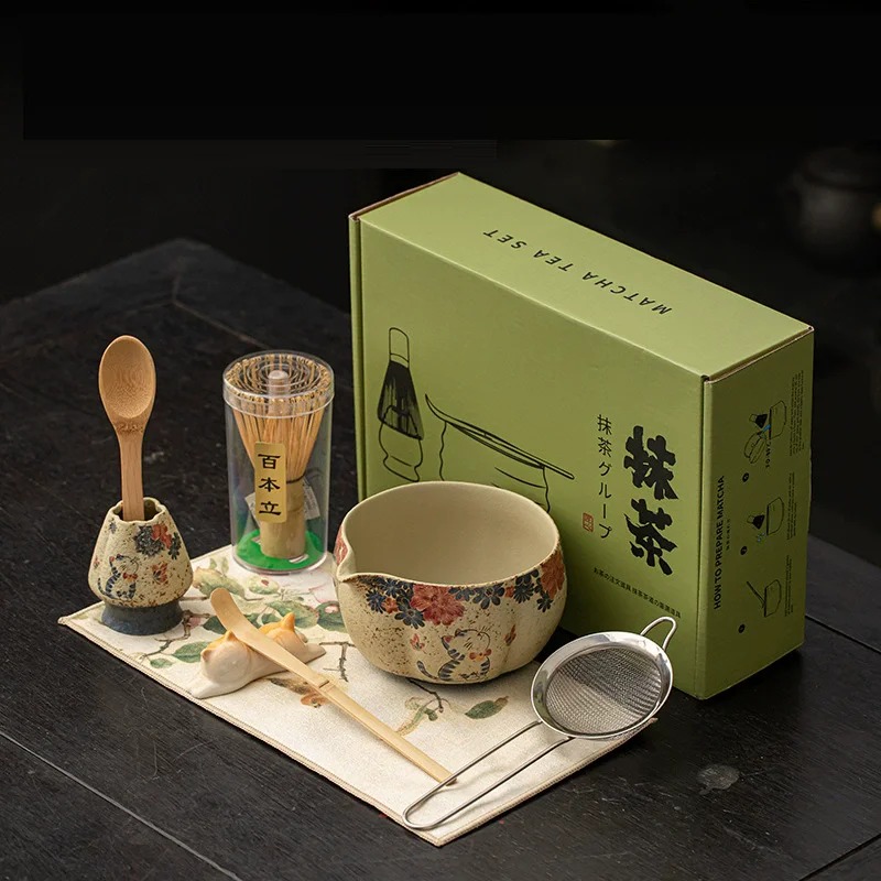 8PCS Japanese Flint red Matcha - Matcha Whisk Set 리뷰 및 가격