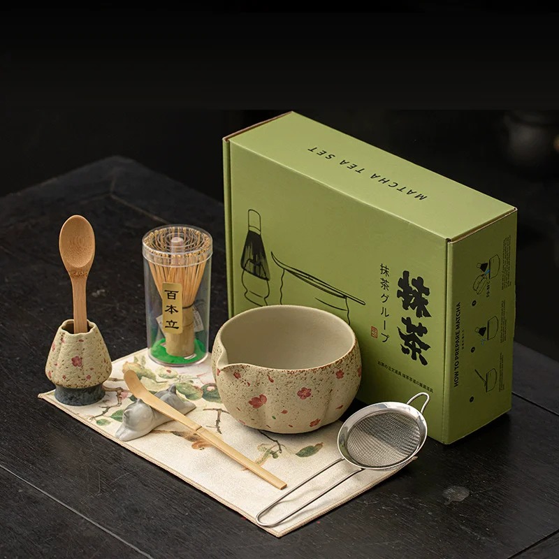 8PCS Japanese Flint red Matcha - Matcha Whisk Set 리뷰 및 가격