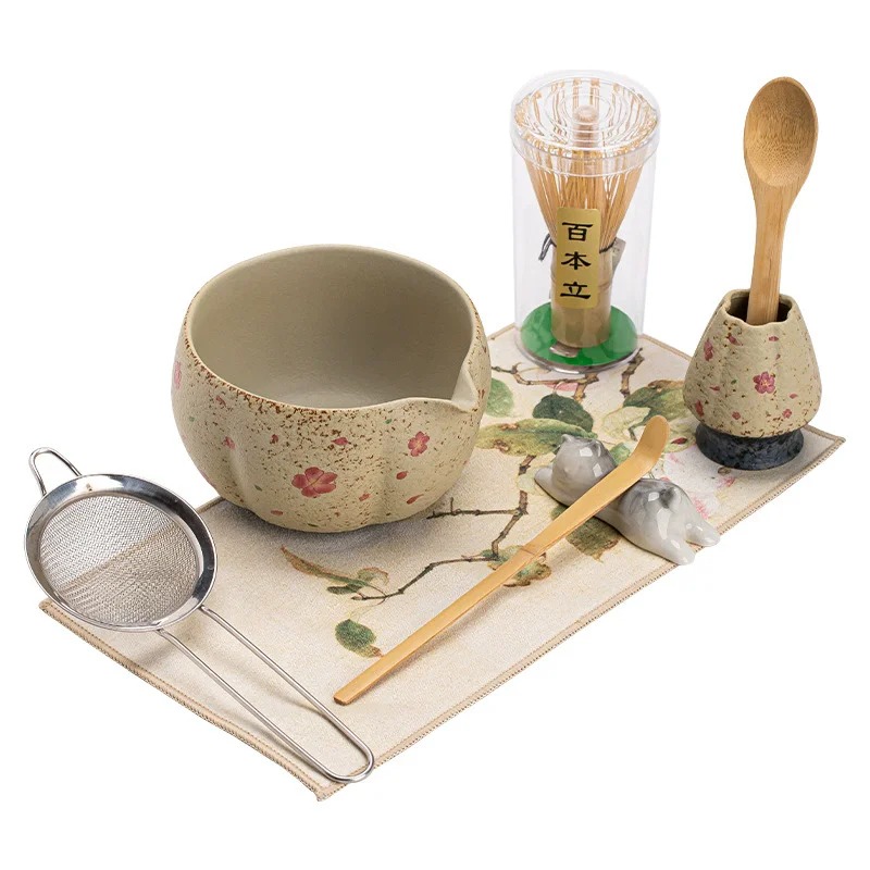 8PCS Japanese Flint red Matcha - Matcha Whisk Set 리뷰 및 가격