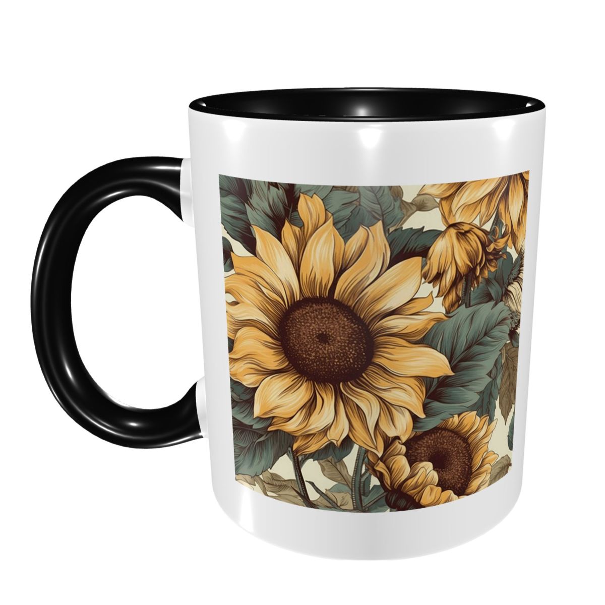 Golden Sunflower Cluster Vinta - Draw Coffee And Tea 리뷰 및 가격