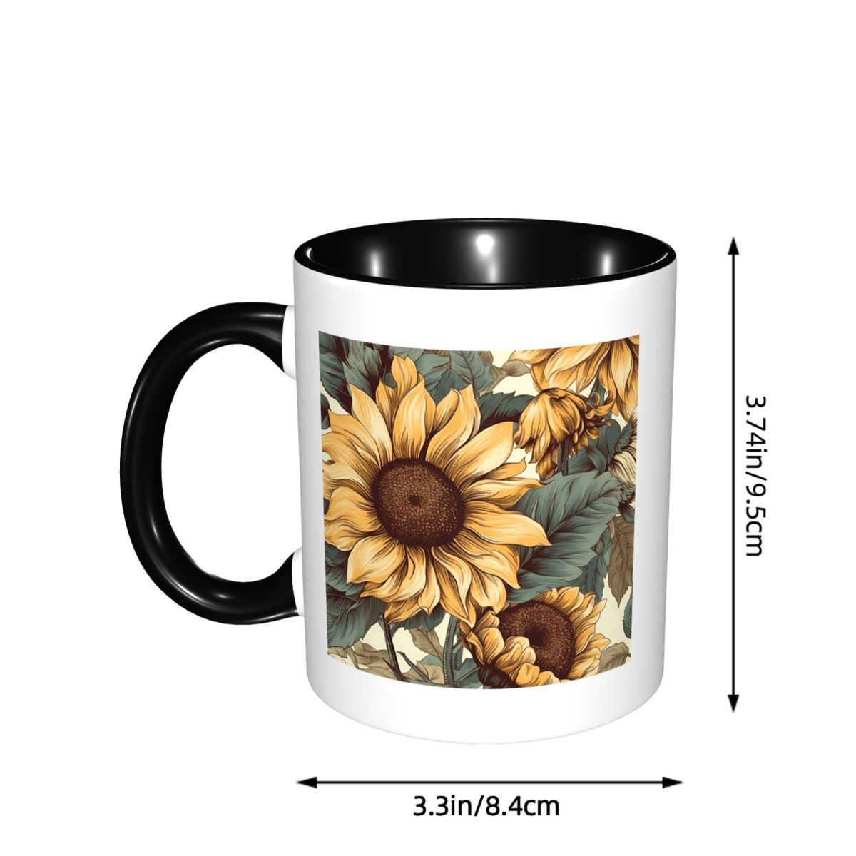 Golden Sunflower Cluster Vinta - Draw Coffee And Tea 리뷰 및 가격