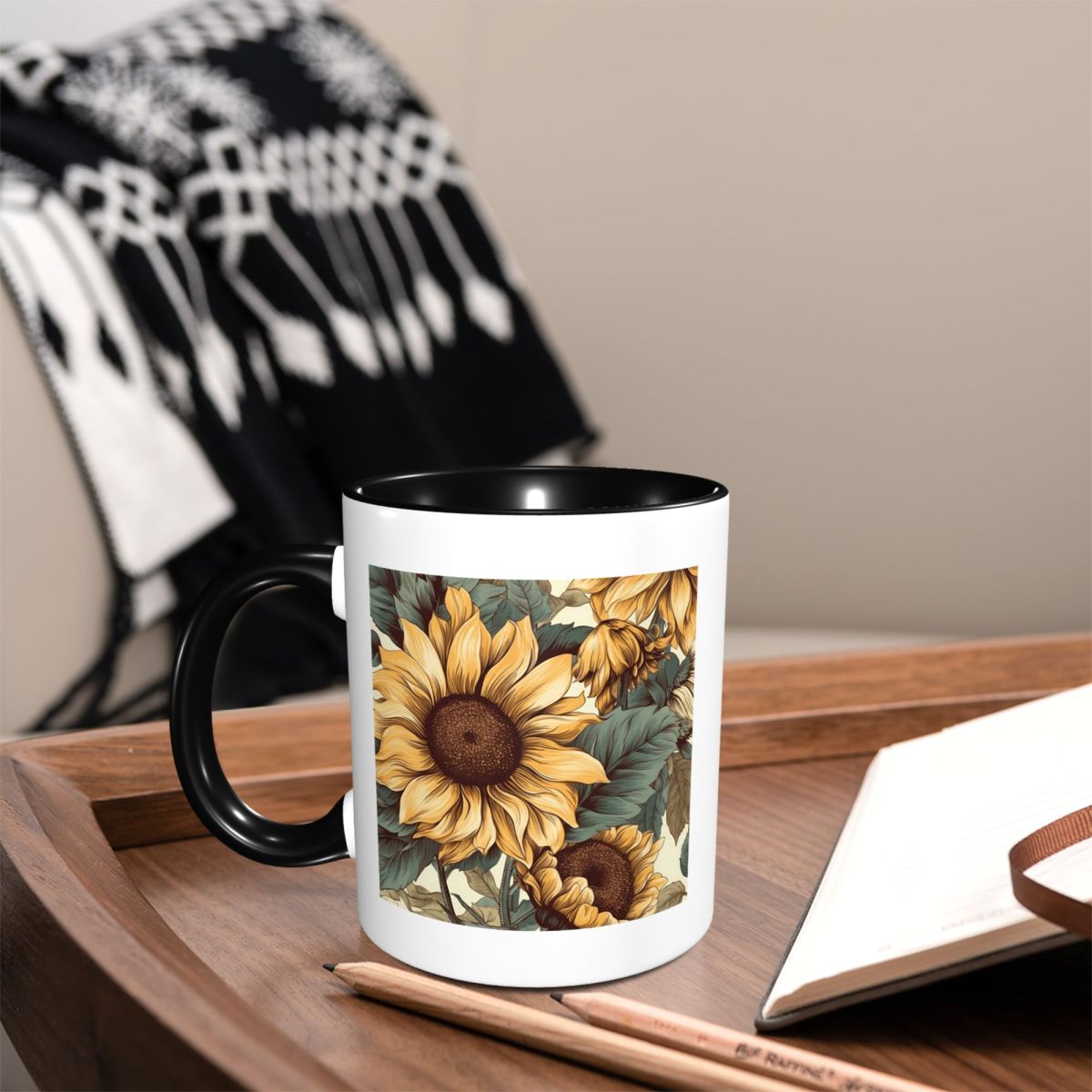 Golden Sunflower Cluster Vinta - Draw Coffee And Tea 리뷰 및 가격
