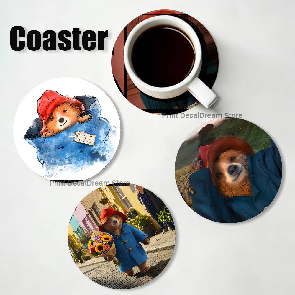 P-Paddington Bear Wood Coaster - Coffee Tea Mix 리뷰 및 가격