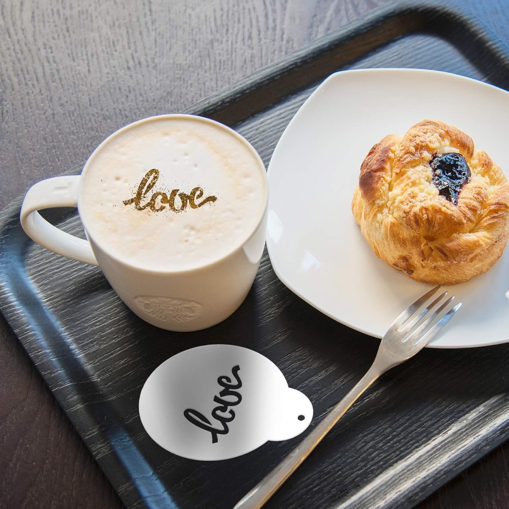 Coffee Stencil 15 Pieces Latte - Coffee Stencil Art 리뷰 및 가격