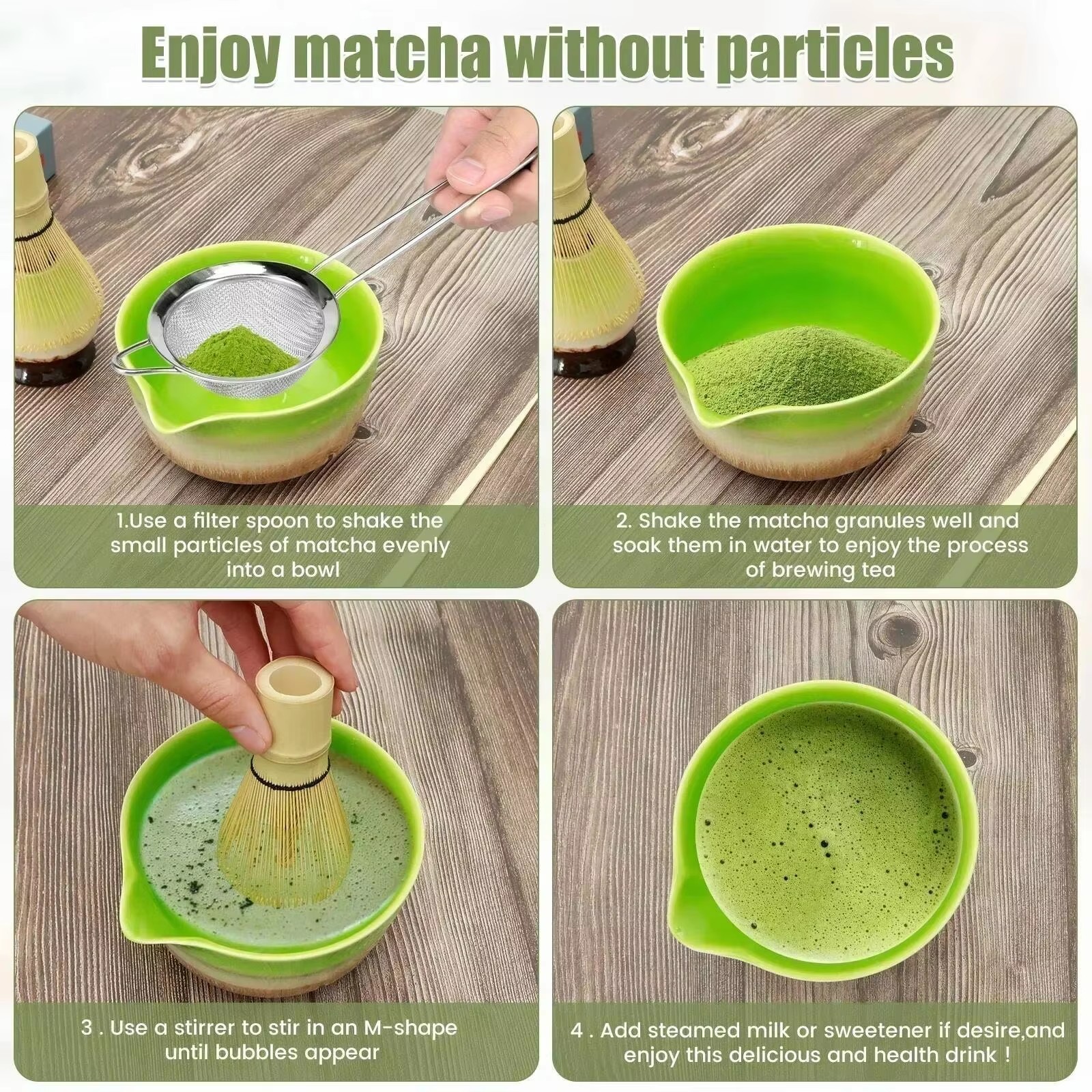 3Pcs Matcha Whisk Set Handmade - Matcha Whisk Set 리뷰 및 가격