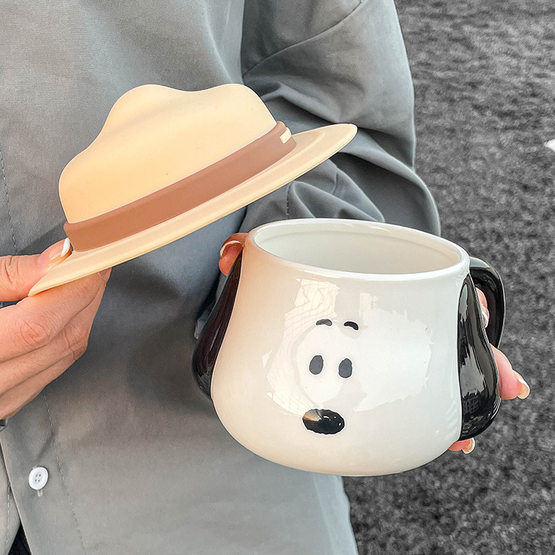 Snoopy Ceramic Mug Kawaii Cart - Coffee Tea For Me 리뷰 및 가격